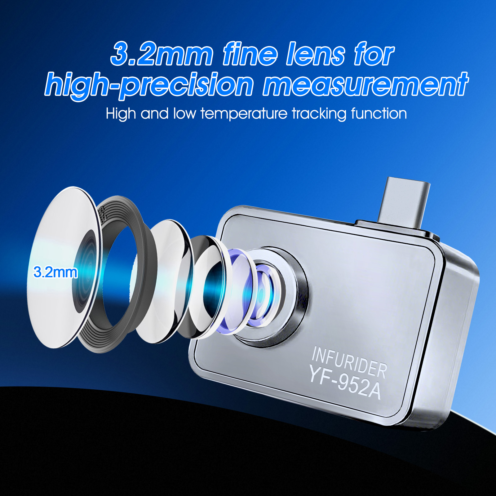 Androidスマートフォン用、Type-C接続の赤外線サー - Thermal Imaging Camera 256X192 のレビューと価格